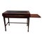 Mahogany Executive Desk with Wing, Drawer and Leather Top 2