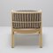 Hublot Rattan Marquetry Armchair in Blue by Guillaume Delvigne 4