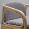 Hublot Rattan Marquetry Armchair in Blue by Guillaume Delvigne, Image 5