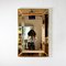 Belgian Chrome Brass and Copper Wall Mirror by Dewulf, 1970s 2