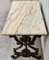 French Solid Cast Iron Scrolling Butterfly Coffee Table with Marble Top, Image 6