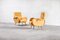 Reclining Armchairs in Yellow Velvet by Marco Zanuso, Italy, 1950s, Set of 2 1