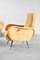 Poltrone reclinabili in velluto giallo di Marco Zanuso, Italia, anni '50, set di 2, Immagine 7