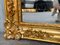 Espejo francés Imperio rectangular de madera dorada tallada, siglo XIX, Imagen 8