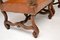 Antique Swedish Leather and Walnut Armchairs, Set of 2 7