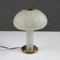 Table Lamp in Decorated Glass and Brass, 1970s 11