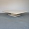 Large Low Pink Marble Table with Beige Leather Casing by Marzio Cecchi 5