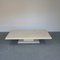 Large Low Pink Marble Table with Beige Leather Casing by Marzio Cecchi 14