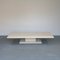 Large Low Pink Marble Table with Beige Leather Casing by Marzio Cecchi 15
