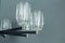 Eight-Light Chandelier in Metal, Chrome and Glass 7
