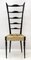 Mid-Century Modern Chiavari Style Chairs with High Back by Gio Ponti, Italy, 1950s, Set of 2, Image 2