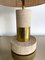 Italian Travertine and Brass Lamps, 1970s, Set of 2, Image 8