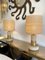 Italian Travertine and Brass Lamps, 1970s, Set of 2, Image 3