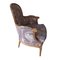 Bergere Sessel im Louis XV Stil mit floralem Stoff 7