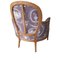 Louis XV Style Bergere Armchair in Floral Fabric, Image 6