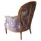 Louis XV Style Bergere Armchair in Floral Fabric 8
