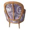 Louis XV Style Bergere Armchair in Floral Fabric 5
