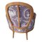 Louis XV Style Bergere Armchair in Floral Fabric, Image 5