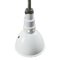 Vintage Industrial Double White Enamel Factory Pendant Light from Benjamin Electric Manufacturing Company, Image 3