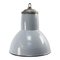 Vintage Industrial Dutch Gray Enamel Pendant Light from Philips, Image 1