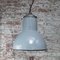 Lámpara colgante holandesa industrial vintage esmaltada en gris de Philips, Imagen 6