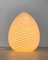 Vintage Swirl Murano Glas Egg Stehlampe von Vetri Murano 16