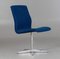 Chaise Oxford Bleue par Arne Jacobsen pour Fritz Hansen 1