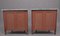 Early 20th Century Painted Satinwood Demilune Cabinets, Set of 2, Image 6