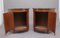 Early 20th Century Painted Satinwood Demilune Cabinets, Set of 2, Image 13