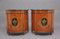 Early 20th Century Painted Satinwood Demilune Cabinets, Set of 2, Image 12