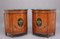 Early 20th Century Painted Satinwood Demilune Cabinets, Set of 2, Image 1