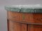 Early 20th Century Painted Satinwood Demilune Cabinets, Set of 2 2