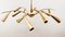 Lámpara de araña Sputnik con conos de latón de Stilnovo, Imagen 23