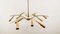 Sputnik Chandelier with Brass Cones from Stilnovo, Image 9