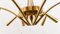 Lámpara de araña Sputnik con conos de latón de Stilnovo, Imagen 24