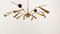 Lámpara de araña Sputnik con conos de latón de Stilnovo, Imagen 26