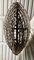 Ovaler Mid-Century Kronleuchter aus Bronze & Muranoglas, 1960 5