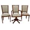 Executive Chairs Including One with Swivel Base, Set of 3 4