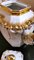 Napoleon III Porzellan Teekanne mit Verzierungen aus reinem Gold 12
