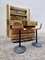 Mid-Century Suede 2-Piece Bar with 2 Stools, Italy, 1970s, Set of 4, Image 10