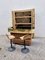 Mobile bar Mid-Century in camoscio con due sgabelli, Italia, anni '70, set di 4, Immagine 6