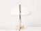 Italian Chrome & Travertine Serpente Table Lamp by Elio Martinelli for Martinelli Luce, 1960s 6