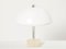 Italian Chrome & Travertine Serpente Table Lamp by Elio Martinelli for Martinelli Luce, 1960s 7