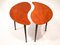 Kidney Shaped Coffee Tables, Denmark, 1950s, Set of 2 1