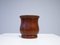 Pencil Pot in Solid Teak and Oak Inlay, Denmark, 1950s 2