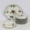 Art Deco Tray & Dessert Plates in Limoges Porcelain, Set of 13 1