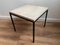 Travertine and Steel Side Table, 1960s 6