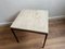 Travertine and Steel Side Table, 1960s 3