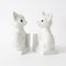 White Porcelain Cat Bookends, 1960s, Set of 2 8
