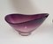 Handgefertigte violette Glasschale von Richard Süssmuth, 1960er 2